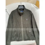 RALPH LAUREN 2025 Early Fall/Winter Collection 🐻 Corduroy Embroidered Logo Mock Neck Zip-Front Jacket for Women - Image 14