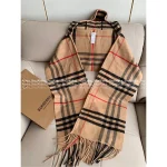 BURBERRY 2025 Fall/Winter Collection 🧣 Classic Plaid Fringe Chain-Tassel Cape Scarf - A Must-Have for the Stylish Woman~ Imported Wool & Cashmere Blend Premium Quality - Image 18