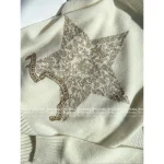 Dior 100% Cashmere ⭐️ 2025 Early Fall/Winter Collection Gold-Thread Embroidered Star Logo Round Neck Cashmere Pullover - Image 27