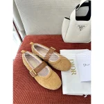 Dior 2025 Fall/Winter Collection 🐑 Shearling Imported Shearling-Lined Frost Ballet Flats 🩰 Cozy & Warm - Image 12