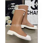 Chanel Barbie Princess Boots~ 2025N Hot Drop New Colorway Color-Block Logo Rain Boots Imported Original Mold Special Waterproof Material - Image 15