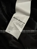 ACNE STUDIOS 2025 New Designer Stand-Collar PU Pebbled Shearling-Texture Jacket for Women - Image 4