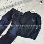 ACNE STUDIOS 2025 Fall/Winter Collection 🍂 Ombré Dye Enzyme Wash High-Waist Slimming Belt Jeans 👖 Wide-Leg Pants - Image 13