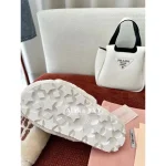miumiu 2024 Fall/Winter Collection 🐑 Genuine Leather Letter Logo Wool Slippers for Women - Imported Australian Wool Fabric ~ Super Comfortable - Image 17