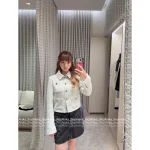 Chanel 2025 Fall/Winter Collection 🤍 Lapel Gem Button Four-Pocket Imported Wool Tweed Woven Coat for Women - Image 7
