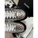 Chanel 2025 Fall/Winter Collection ©️©️ Ski Series Tech-Futuristic Silver Tone Motion Classic Cortez Sneakers for Women - Stylish & Super Comfortable~ - Image 9