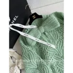Chanel 2025 Fall/Winter Collection 🎀 Detachable Handmade Chunky Knit Bow Wool/Mohair Blend Pullover Knit Dress with Silk Lining - Image 16
