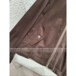 RALPH LAUREN 2025 Early Fall/Winter Collection 🐻 Corduroy Embroidered Logo Mock Neck Zip-Front Jacket for Women - Image 13