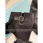 Prada High-Quality Beauty Style ~ 2025 Early Fall/Winter Collection Wide-Calf Motorcycle Boots 👢 Custom Imported Leather Gift Box - Image 9