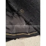 Chanel 2025 Early Fall Collection 🎀 Wool Tweed Lapel Blazer for Women - Artisan Velvet Bow Detail - Image 14