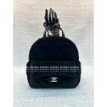 Chanel 2025 Fall/Winter CoCo Neige Ski Collection ❄️ Artisan Imported Silk Velvet Quilted Mini Backpack / Rucksack for Women - Image 13