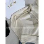 Dior 2025 Fall/Winter Ski Collection 🏔️ Heavyweight Gold-Thread Embroidered Star ⭐️ Logo Navy Lapel Cashmere Pullover - Image 12