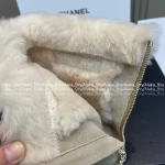 Chanel 2025 Fall/Winter Collection 🐑 Shearling & Wool Ankle Boots Snow Boots for Women - Premium Glossy Suede Upper - Image 17