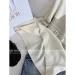 Dior 2025 Fall/Winter Ski Collection 🏔️ Artisan Gold-Thread Embroidered Star ⭐️ Logo Navy Lapel Cashmere Cape Sweater - Image 13