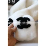 Chanel Vintage Series ©️©️ Imported Wool 🦙 Logo Fur Scarf 🧣 Adorably Cute & Cozy - Perfect for Homebodies - Image 15
