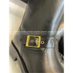 Chanel Vintage Vintage Series 🔍©️©️ Metal Button Embellished Embroidered Letter Logo Imported Calfskin Leather Ankle Boots for Women - Image 15