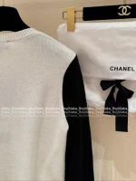 Chanel Super Cute ©️©️ Vintage Vintage Series 🎀 Bow Jacquard Logo Cashmere Pullover - Imported Cashmere 🦙 - Image 14