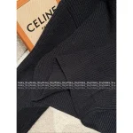 Celine 2025 Early Fall/Winter Collection 🔍 Minimalist Embroidered Logo Zip-Front Wool Knit Cardigan for Women - Image 13