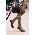 Chanel 2025 Fall/Winter Atelier Collection 🎱 Pearl Ball Heel Block Heel Pointed-Toe Pumps for Women - Elegant & Sophisticated - Image 10