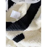 Chanel 2025 Fall/Winter Collection 🐼 Black-White Panda Colorblock Imported Wool Gem Button Round Neck Knit Cardigan ~ Super Comfortable! - Image 5