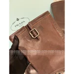 Prada High-Quality Beauty Style ~ 2025 Early Fall/Winter Collection Wide-Calf Motorcycle Boots 👢 Custom Imported Leather Gift Box - Image 8