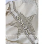 Dior 2025 Fall/Winter Ski Collection ⭐️ Artisan Gold-Thread Embroidered Star Logo Navy Lapel Cashmere Zip-Front Sweater - Image 10