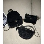 Chanel 2025 Fall/Winter CoCo Neige Ski Collection ❄️ Artisan Imported Silk Velvet Quilted Mini Backpack / Rucksack for Women - Image 12