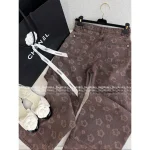 Chanel 2025 Fall/Winter Collection 🐻 Special Enzyme Wash Denim Camellia Print Logo High-Waist Slimming Wide-Leg Jeans for Women - Image 12