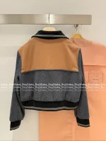 miumiu 2025 Early Fall/Winter Collection 🩶 Colorblock Hot Crop Wool Blend Jacket for Women - Image 17
