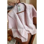 FENDI Winter Styling 🌸 FF 2025 Fall/Winter New Double-Faced Cashmere Sakura Pink Hooded Cape with Pockets - Image 7