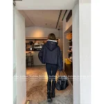 Loewe 2025 Early Fall/Winter Collection 🤠 Heavy Enzyme Wash Hooded Denim Quilted Faux Fur Jacket - Image 17