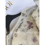 Dior 2025 Fall/Winter Collection 🦋 Imported Mulberry Silk/Alpaca/Cashmere Blend Pullover Embroidered Butterfly Sweater - Image 10