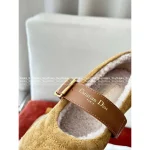 Dior 2025 Fall/Winter Collection 🐑 Shearling Imported Shearling-Lined Frost Ballet Flats 🩰 Cozy & Warm - Image 9