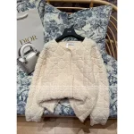 Dior 2025 Fall/Winter Collection ⭐️ Artisan Teddy Cashmere/Merino Wool 🦙 Quilted Embossed Button Knit Cardigan - Image 7