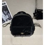 Chanel 2025 Fall/Winter CoCo Neige Ski Collection ❄️ Artisan Imported Silk Velvet Quilted Mini Backpack / Rucksack for Women - Image 11