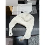 Chanel 2025 Fall/Winter Ski Collection 🤍 Chunky Knit Pineapple Stitch Ushanka Hat - Cashmere/Silk Blend - Image 22