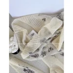 Dior 2025 Fall/Winter Collection 🦋 Imported Mulberry Silk/Alpaca/Cashmere Blend Pullover Embroidered Butterfly Sweater - Image 9