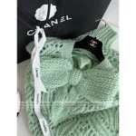 Chanel 2025 Fall/Winter Collection 🎀 Detachable Handmade Chunky Knit Bow Wool/Mohair Blend Pullover Knit Dress with Silk Lining - Image 13