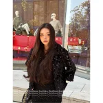 Chanel 2025 Ski Collection ❕ “Most Beautiful Eco-Fur” All-Over Sequin Embroidery Print Logo Lapel 3/4 Sleeve Fur Coat with Silk Lining - Image 21
