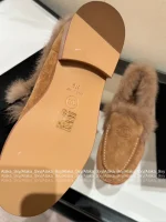 Chanel 2025 Fall/Winter CoCo Neige Ski Collection 🦙 New Season Imported Australian Long-Haired Wool Loafers for Women - Image 22