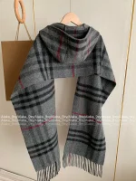 BURBERRY 2025 Fall/Winter Collection 🧣 Classic Plaid Fringe Chain-Tassel Cape Scarf - A Must-Have for the Stylish Woman~ Imported Wool & Cashmere Blend Premium Quality - Image 12