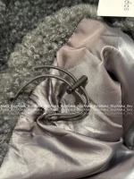 ACNE STUDIOS 2025 Fall/Winter Collection 🩶 Gray Stand-Collar Curly Fleece Zip-Up Jacket - Unisex Oversized Fit - Image 15
