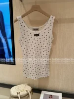 miumiu 2025 Early Fall/Winter Collection 🌷 "Pure Floral" Round Neck Logo Slim-Fit Cotton Dress / Short Sleeve / Tank Top Full Collection - Image 20