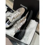Chanel 2025 Fall/Winter Collection ©️©️ Ski Series Tech-Futuristic Silver Tone Motion Classic Cortez Sneakers for Women - Stylish & Super Comfortable~ - Image 18