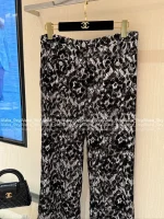 Chanel 2025 Fall/Winter Collection 🖤 Heavyweight Water-Soluble Lace Flared Cuff Metal Button Blazer / High-Waist Flared Pants for Women - Image 15