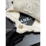 Chanel 2025 Fall/Winter Ski Collection 🤍 Chunky Knit Pineapple Stitch Ushanka Hat - Cashmere/Silk Blend - Image 18