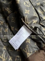 Louis Vuitton 2025 Fall/Winter Collection 🐻 Hooded Patterned Cropped Zip-Up Puffer Jacket for Women - Image 21