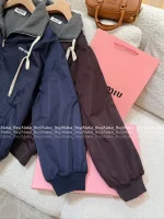 miumiu 2025 Early Fall/Winter Collection 🤎 Reversible Windproof & Water-Resistant Letter Logo Jacket - Image 20