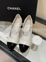 Chanel 2025 Fall/Winter Atelier Collection 🎱 Pearl Ball Heel Block Heel Pointed-Toe Pumps for Women - Elegant & Sophisticated - Image 19