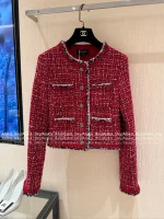 Chanel Festive Holiday Collection for the Sophisticated Woman ♥️ 2025 Fall/Winter Series Imported Tweed Wool Woven Pocket Blazer / Midi Skirt / Wide-Leg Pants - Image 11